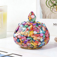Bol en pierre naturelle éclatée, récipient à bijoux, lotus de guérison, pot d'améthyste démagnétisant et purifiant pour la maison