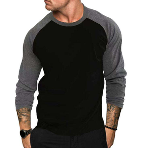 Magliette a Maniche Lunghe per Uomo ad Asciugatura Rapida, Abbigliamento Sportivo da Palestra, T-Shirt Personalizzate con Maniche Raglan e Collo Rotondo D408 - Product Image 3