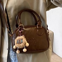 Sac à bandoulière en PU pour femme, style mode, avec surpiqûres, sac à main quotidien