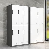 Armoire de rangement en acier durable et réglable pour bureau, salle de sport, école, hôtel, hôpital