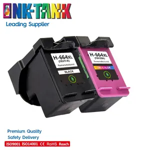 Cartucho de tinta removedor, tanque de tinta 664 xl 664xl premium para hp664 para impressora hp deskjet ink vantagem 1115 2675