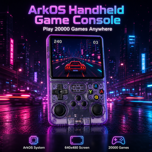 เครื่องเล่นเกมพกพา ระบบ ArkOS Linux แท้ แรม 1GB หน้าจอ IPS 3.5 นิ้ว เครื่องเล่นวิดีโอเกมย้อนยุค ความจุ 64GB 128GB ขายส่ง - Product Image 1