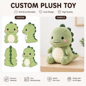 Peluche personnalisée en velours cristal, rembourrage en coton PP, adorable poupée animale, jouet en peluche doux, OEM ODM - Product Image 1
