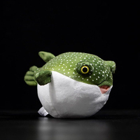Peluche de pez globo de simulación personalizado de 12 cm, cojín de pez divertido para acuario, regalo de recuerdo, fabricación personalizada OEM ODM