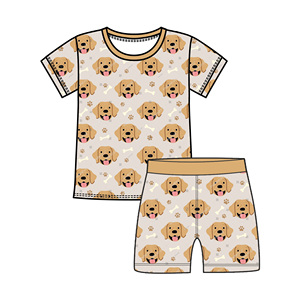 Atacado 95% Bambu + 5% spandex Pijamas Criança Vestuário Personalizado Impresso Logo Meninas Vestidos Recém-nascidos Zipper Bamboo Romper - Product Image 4