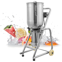 Robot culinaire vertical commercial 20-32L 1800W 2800 tr/min pour couper, mélanger, préparer des sauces, des légumes, des fruits, de la tahini, de la pâte d'arachide et des glaces