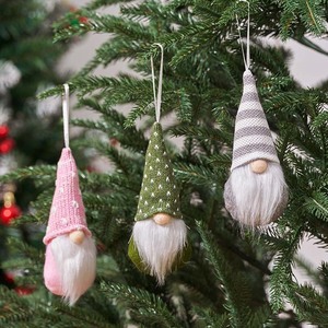 Christmas Knitted <b>Hat</b> Faceless Cartoon Forest Old Man Doll Small Pendant Promotional Gift - Product Image 2