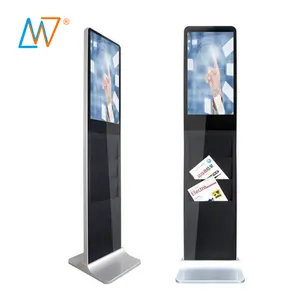 21.5" floor standing ad display 22 inch capacitive touch screen monitor totem android kiosk