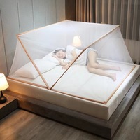 Nouvelle moustiquaire de lit pliable en filet, tente en maille respirante et portable pour chambre à coucher