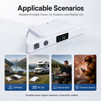 27500mAh Tragbare Powerbanks für Starlink Mini 2-in-1 Akku-Ständer mit USB-C DC-Ausgang und LED-Anzeige für Camping und Wohnmobile