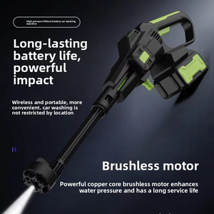Nettoyeur de voiture portable sans fil, pistolet à eau, nettoyeur haute pression électrique, puissant, pour le lavage de voiture - Product Image 2