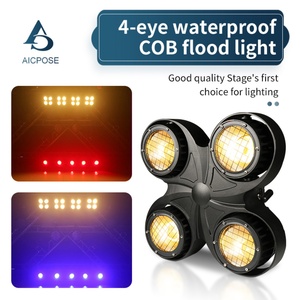Iluminación Profesional, Luz Cegadora de Escenario con 4 Ojos LED Cálidos y Fríos, Luz Cegadora para Audiencia DMX512 - Product Image 2