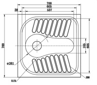 Fabricants ODM OEM, dimensions du modèle, sanitaires industriels, cuvette de toilette en acier à lavage direct pour WC