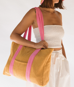 Bolsa <span class=keywords><strong>de</strong></span> Mano Personalizada <span class=keywords><strong>de</strong></span> Felpa, Estilo Casual y Moderno, Color Rosa Caramelo, para la Playa, Cómoda, para Dama, Fábrica con Certificación BSCI - Product Image 1