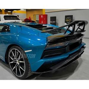 สปอยเลอร์หลังคาร์บอนไฟเบอร์แบบแห้ง Aventador DM Style พร้อมฝาปิดฐาน สำหรับ Lamborghini Aventador & S & SV LP700 LP740 LP750 ปี 2011-2014 - Product Image 3