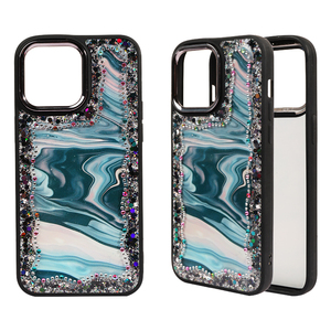 Sokostel Hot Bán Bán Buôn Gradient Đá Cẩm Thạch Long Lanh Trường Hợp Điện Thoại PC Funda De Celular Chống Sốc TPU Điện Thoại Bìa Cho Sam <span class=keywords><strong>Iph</strong></span> - Product Image 1