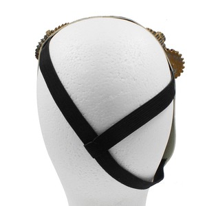 Demi-masque de mascarade mécanique Steampunk <span class=keywords><strong>Cyborg</strong></span> Vintage pour déguisement de Mardi Gras Masque en latex pour fête d'Halloween - Product Image 6