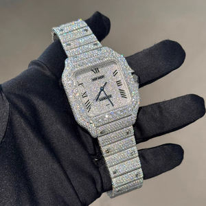 Luxury Iced Sapphire Diver Watch 100 <b>Bar</b> Waterproof Automatic Mechanical Premium Women's High-<b>End</b> Watch with Luminous Dial - Product Image 1