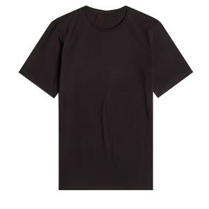Guangzhou Jwin vente en gros 180 Gsm coton noir basique <span class=keywords><strong>Slim</strong></span> <span class=keywords><strong>Fit</strong></span> hommes été t-shirts pour hommes impression personnalisée logo - Product Image 5
