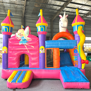 Toboggan aquatique gonflable licorne rose avec piscine à jets d'eau, château aquatique <span class=keywords><strong>pour</strong></span> usage domestique, <span class=keywords><strong>pour</strong></span> enfants et adultes, fête d'<span class=keywords><strong>anniversaire</strong></span> - Product Image 3