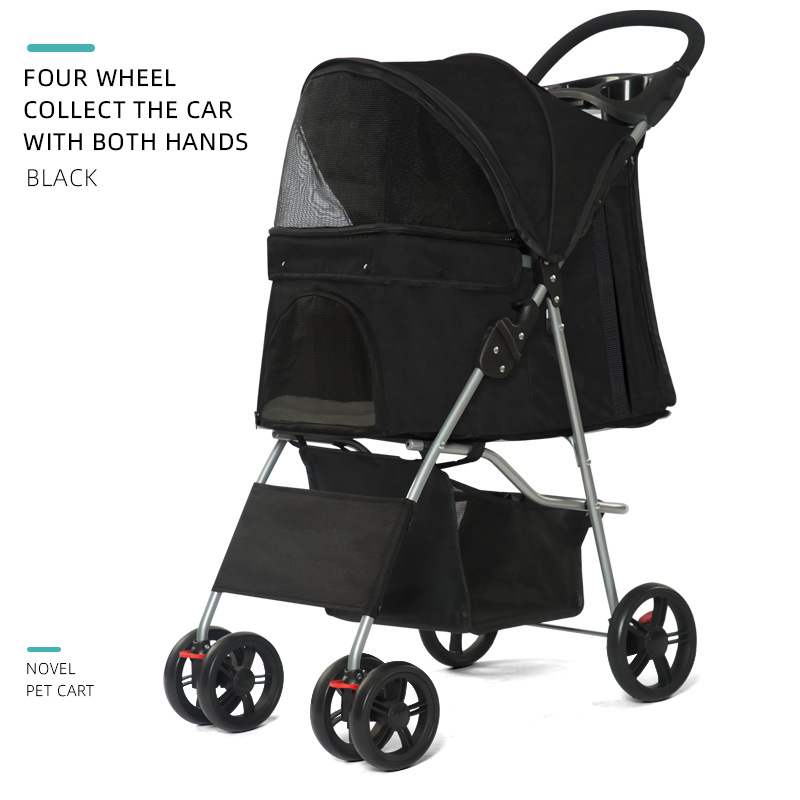 Four-Wheeled Black (Two-Hand Folding)