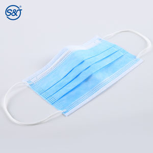 <span class=keywords><strong>Masque</strong></span> <span class=keywords><strong>chirurgical</strong></span> jetable non tissé SJ à 3 plis avec boucles auriculaires, <span class=keywords><strong>masque</strong></span> médical certifié CE, filtration à 98 %, usage adulte - Product Image 2