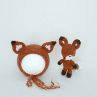 Nouveau bébé photographie jouet Animal tenue tricot lapin de Pâques chapeau avec grandes oreilles Mohair nouveau-né lapin Bonnet ensemble Photo accessoire accessoire