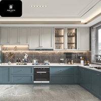 Meubles de cuisine modulaires d'extérieur en acrylique écologiques YVT avec évier, robinet, tiroir et panier - Garantie 5 ans pour appartement