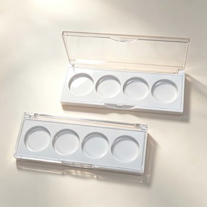 Paleta de sombras de ojos vacía de 4 colores al por mayor, estuche de plástico transparente para maquillaje, estuche cosmético para polvos de sombra de ojos y colorete - Product Image 3