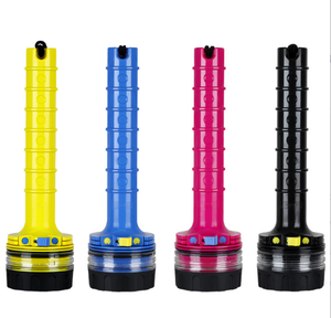 Linterna <span class=keywords><strong>de</strong></span> <span class=keywords><strong>Buceo</strong></span> LED Profesional, Luz Potente, IP68, Sumergible hasta 50m, Color Azul, <span class=keywords><strong>de</strong></span> Plástico, para Pesca - Product Image 1