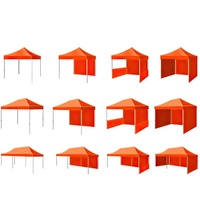 Carpa Plegable Portátil con Marco de Aluminio y Acero, Personalizable con Logotipo y Color, para Eventos al Aire Libre, Ferias Comerciales