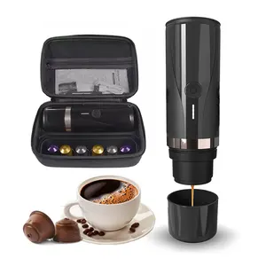 Mini cafeteira de carro inteligente, máquina de café espresso portátil por gotejamento elétrico automático usb inteligente para presente promocional