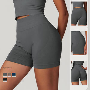 Populaire Ensemble de Yoga Sans Couture 5 Pièces – Haut Court, Leggings et Survêtement de Sport pour le Fitness - Product Image 4