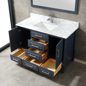 Meuble-lavabo de salle de bain haut de gamme de 30 pouces avec vasque en céramique et caractéristiques résistantes à l'eau - Product Image 6