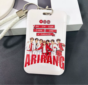 Cartes acryliques KPOP <span class=keywords><strong>V</strong></span> JUNGKOOK J-<span class=keywords><strong>HOPE</strong></span> World Tour ARIRANG, porte-cartes JIMIN, porte-clés, photocartes JIN SUGA RM, imperméables - Product Image 5