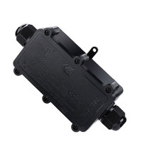 Boîte de jonction étanche à deux voies pour extérieur, niveau de protection IP68, enceintes en PC et en plastique pour câbles, instruments électroniques