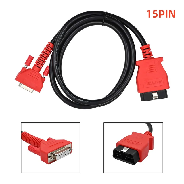 OBD2 Extension Cable 15Pin Diagnostic Adapter Cable for Car Diagnostic Tool Main Cable Replacement
