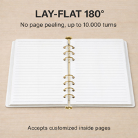 Cuaderno de Hojas Sueltas para Impresión de Diarios, A5, Planificador Ejecutivo Personalizado, Caja de Regalo de Lujo, Cuaderno de Tapa Dura Recargable con Bolígrafo y Logotipo