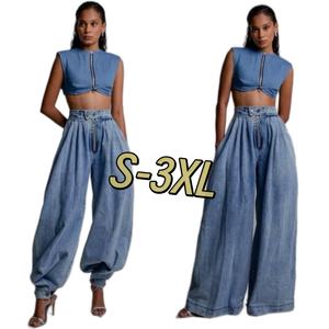 Pantalones <span class=keywords><strong>Cargo</strong></span> Harem de Moda para <span class=keywords><strong>Mujer</strong></span>, Estilo Informal, con Diseño de Pierna Ancha, Pantalones Deportivos de Calle para Otoño 2025 - Product Image 1