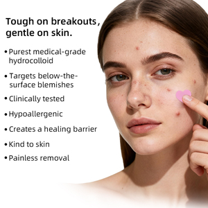 แผ่นแปะสิวไฮโดรคอลลอยด์แบบไมโครนีดเดิล OEM สำหรับผิวหน้า ช่วย<span class=keywords><strong>ลด</strong></span>รอยสิว ปิดสิว รักษาสิว - Product Image 4