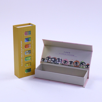 Boîte en papier cosmétique magnétique de luxe personnalisée pour faux ongles, avec fermeture magnétique, pour ongles à presser - Vente en gros directe usine