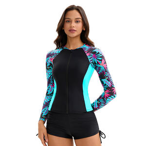 Traje de baño de fitness con estilo europeo americano para mujer, ropa de playa Sexy de una pieza, estampado sólido, diseño recortado en la espalda, de talla grande - Product Image 1