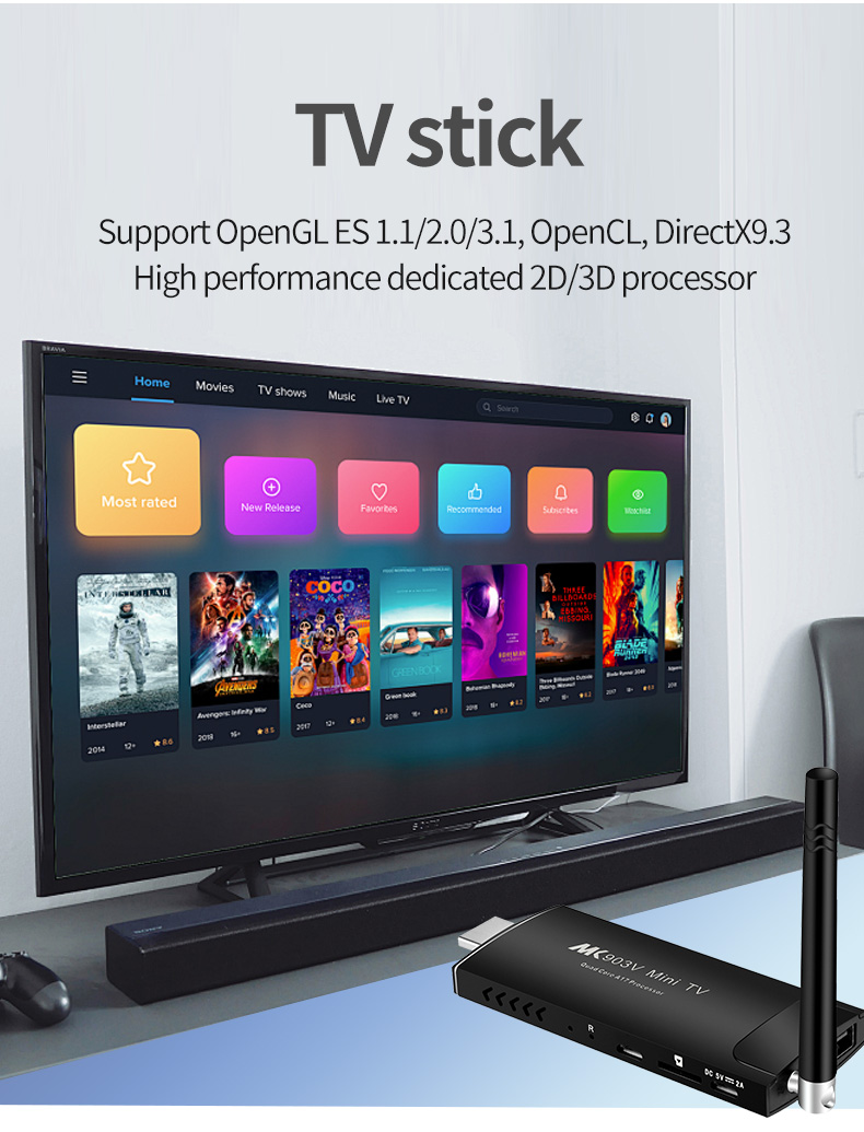 Shenzhen Factory High Performance Android TV Box 4K