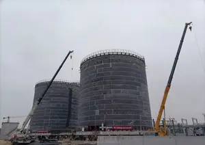 Fengda 50000 m3 - 200000 m3 대용량 대용량 석유 부두 연료 농장 저장 물 탱크