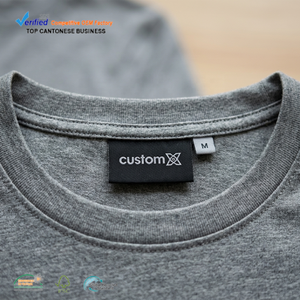 Étiquettes tissées personnalisées écologiques à coudre avec les noms <span class=keywords><strong>de</strong></span> marques <span class=keywords><strong>de</strong></span> vêtements célèbres, découpées à chaud pour les t-shirts - Product Image 2
