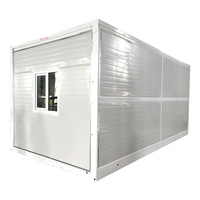 Maison conteneur modulaire pliable, conteneur plat pour maison, bureau, centre commercial, hôpital, atelier, application de conteneur détachable