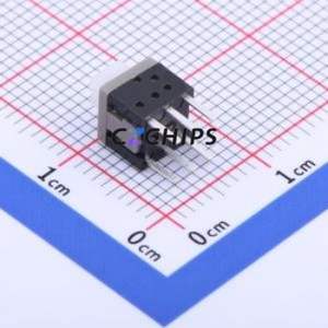 5.8 ZSPT Push Button Switch Through hole Component (THT) Switch Double Pole Double Throw Self-Locking Square Button Through Hole - Product Image 2