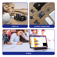 Kit de vehículo rastreado programable para fabricantes y escuelas Plataforma de robot ESP32 avanzada para Arduino