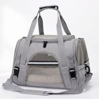 Sac à dos de transport pour animaux de compagnie en maille respirante pliable et portable en EVA pour chats et petits chiens, idéal pour les sorties, les voyages et les trajets en voiture