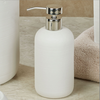 Ensemble d'accessoires de bain de salle de bain en polyrésine blanche de 7 pièces au design Offre Spéciale pour le ménage
